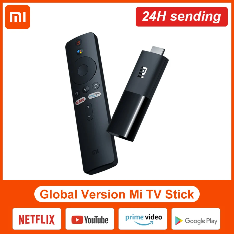 Глобальная версия Xiaomi Mi TV Stick Android 9 0 четырехъядерный 1080P Dolby DTS HD декодирование 1 ГБ