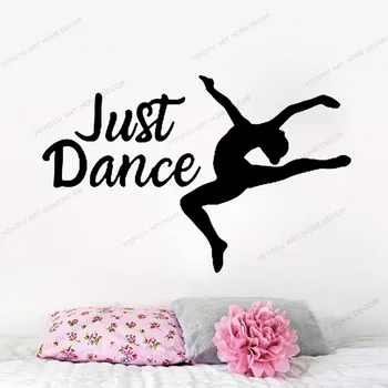 

Just dance bumper sticker-wall decal-accessories-laptop sticker-car sticker-dance accessories-ballet-teenager-cute yw-509