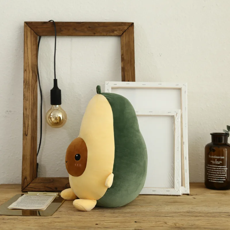 

25/35/60cm Cute Avocado Stuffed Plush Toy Soft Comfortable Kawaii Fruits Stuffed Dolls Cushion Pillows Sofa Decor Kids Gifts