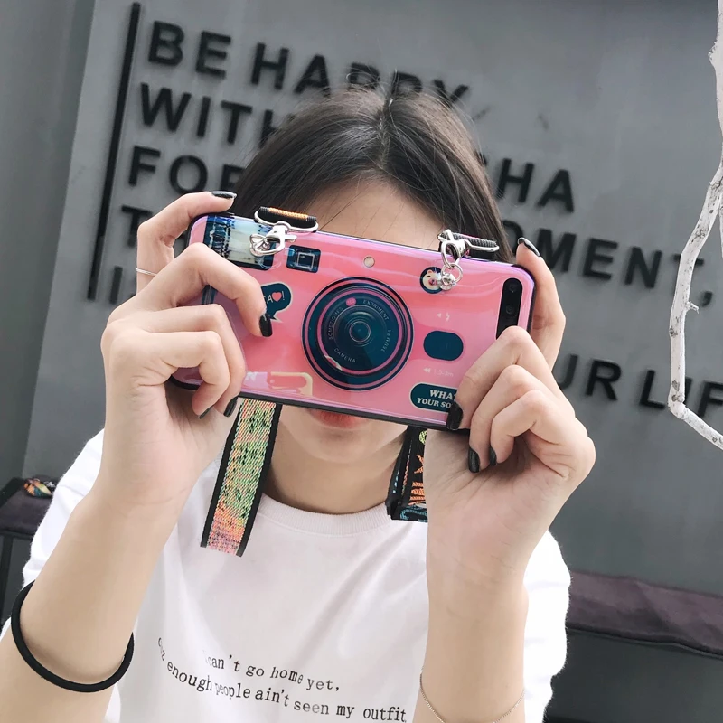 Модный чехол для телефона Huawei P30 Lite P30Pro P Smart Z 2019 Mate 20 Pro 20X мягкий модный с ремешком