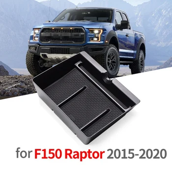 

Car Central Handrail Storage Box Console Handrail Armrest Storage Glove Box Tray for Ford F150 2015 2016-2020