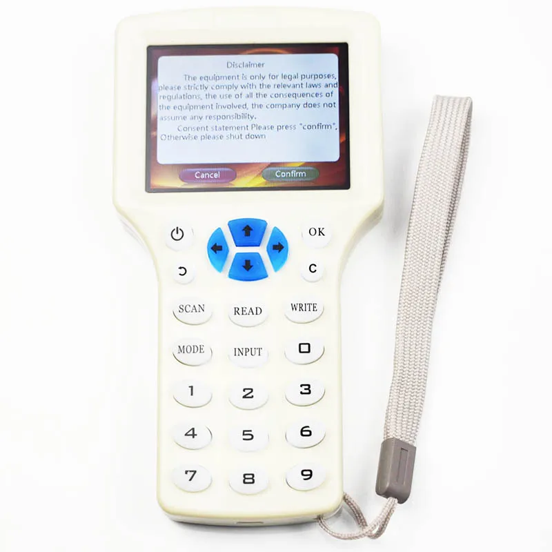 10 Частот RFID считыватель писатель копиры Дубликатор IC/ID с USB кабелем для 125 кГц 13 56