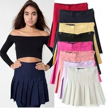 CHSDCSI женские мини юбки сексуальные плиссированные короткие юбки форменные Saias Femininas Высокая талия эфирные Женские однотонные танцевальные юбки