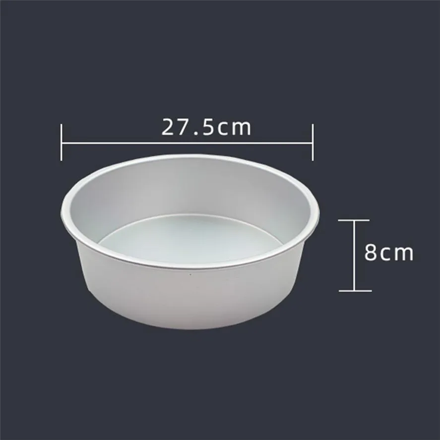 Новая круглая форма для выпечки, форма лазанья, 1 шт., 27,5x27,5x8 см, украшение торта, шоколадная форма для выпечки, инструменты, легко чистится, 1122#30