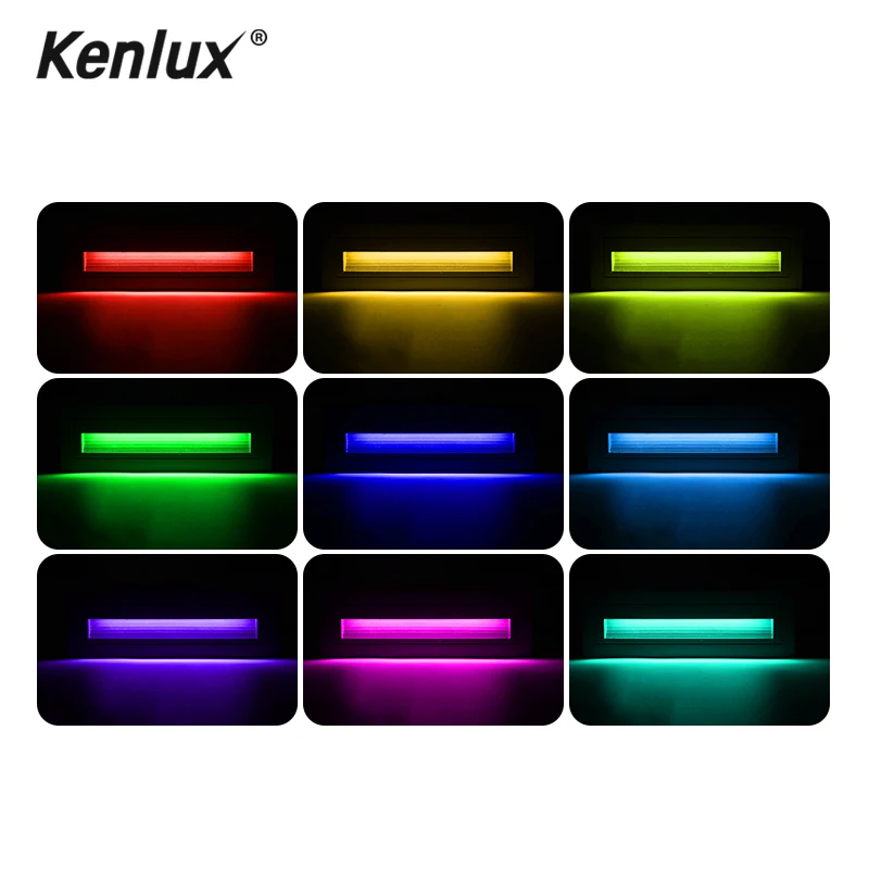 RGB автоматически меняющийся скандинавский настенный светильник светодиодный