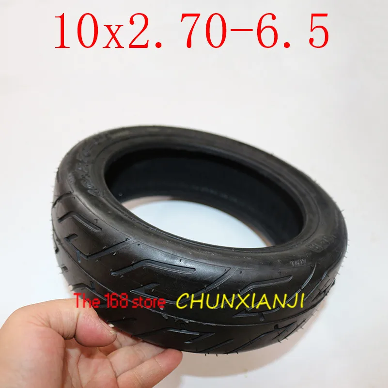 Супер бескамерных шин 10x2. 70-6,5 вакуумные шины подходит электрический скутер сбалансированный 10 дюймов вакуумными шинами для многих размеров понравится