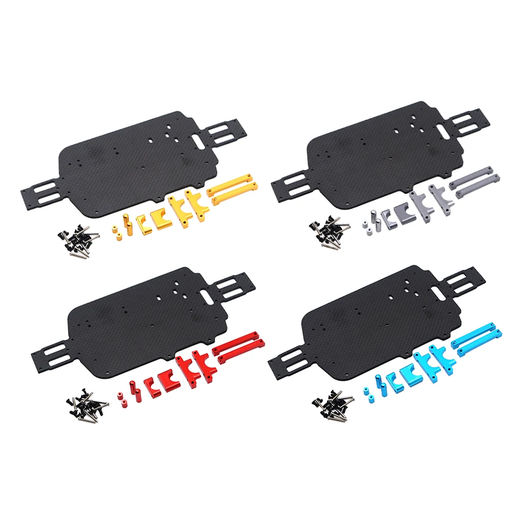 1Set RC Car Metal Chassis for Wltoys 1:18 Scale A949 A959 A969 A97 RC Car Vehicle Upgrade Parts