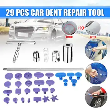 

29 PcsCar Paint Dent Repair Tool Set Automobiles T Type Puller Body Suction Cup for Dent Removal Paintless Dent Repair