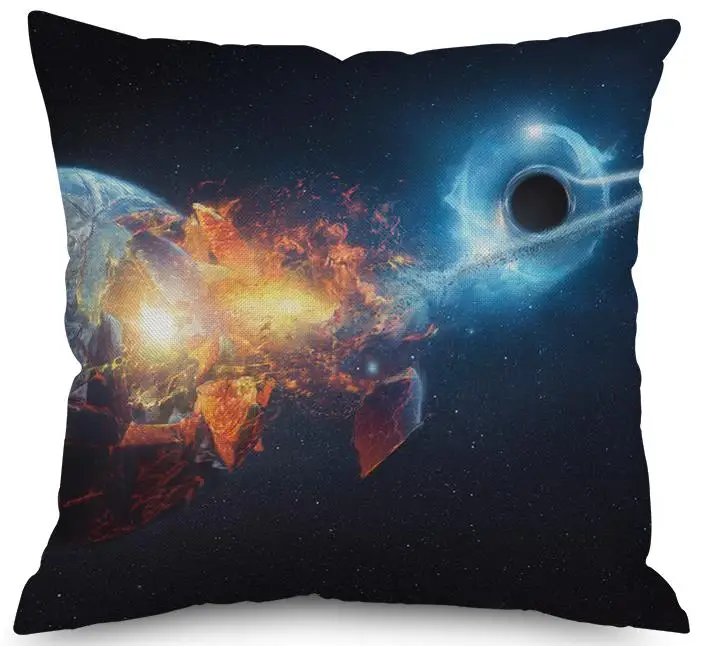 Украшение в скандинавском стиле, модная подушка с черным отверстием, Симфония с изображением Вселенной и звездного неба, персонализированные диванные подушки для спинки автомобиля - Цвет: A1