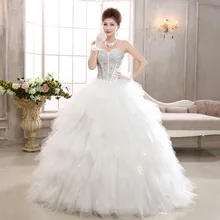 Модное свадебное платье без бретелек с бриллиантами, высококачественное свадебное платье принцессы с перьями, роскошное бальное платье на шнуровке