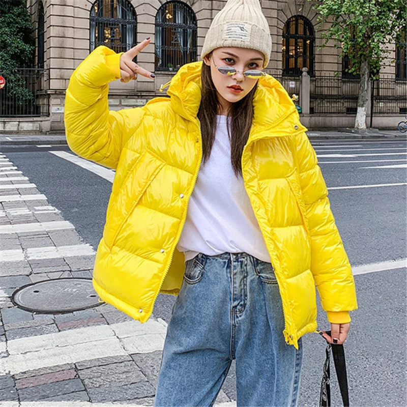 

2021 Winter Fashion New Plus Size Women Clothing LOoose Short Hooded Long-Sleeved Thick And Warm Cotton-Padded Jacket Trend