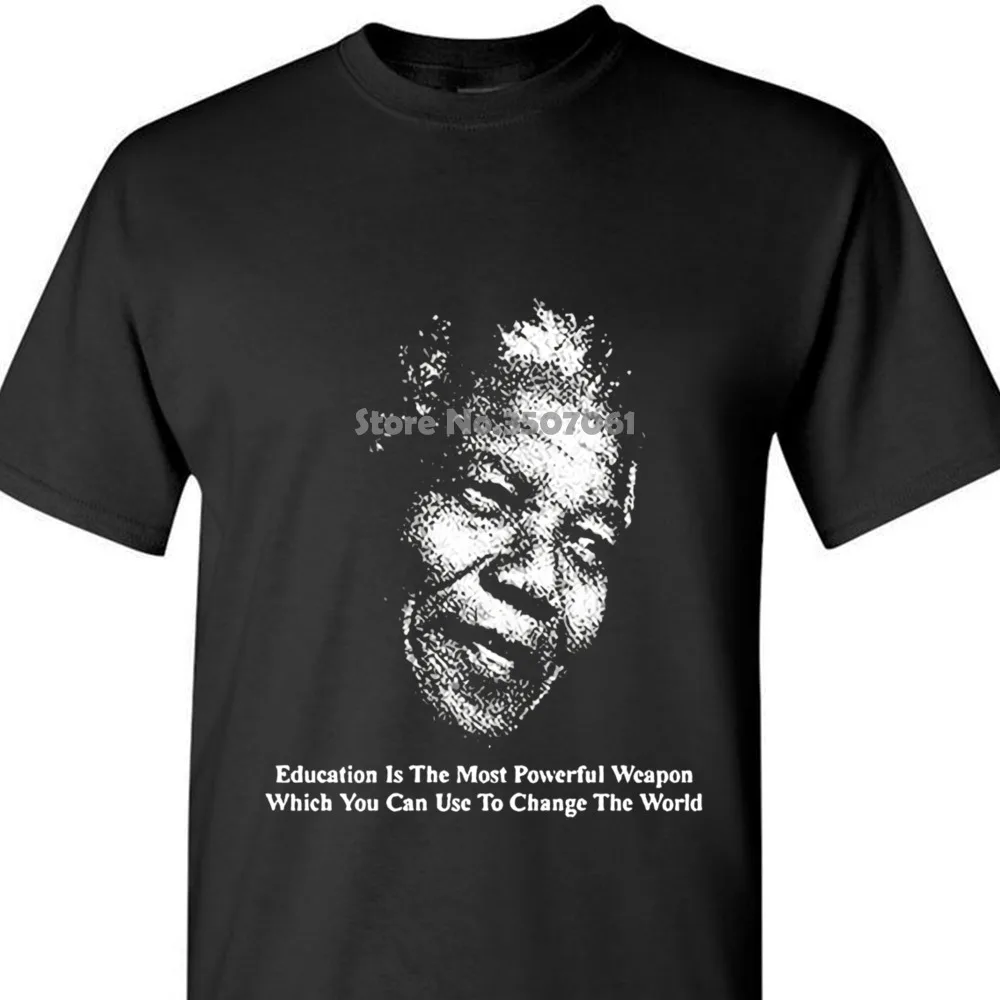 Футболка бандиты мужские футболки Nelson Mandela 2019 брендовая одежда Slim Fit Печать