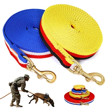 

Non-Slip Nylon Dog Tracking Leash Pet Long Leash Outdoor Dog Training Leads Recall Rope for Medium Large Dogs K9 3M 5M 10M 20M