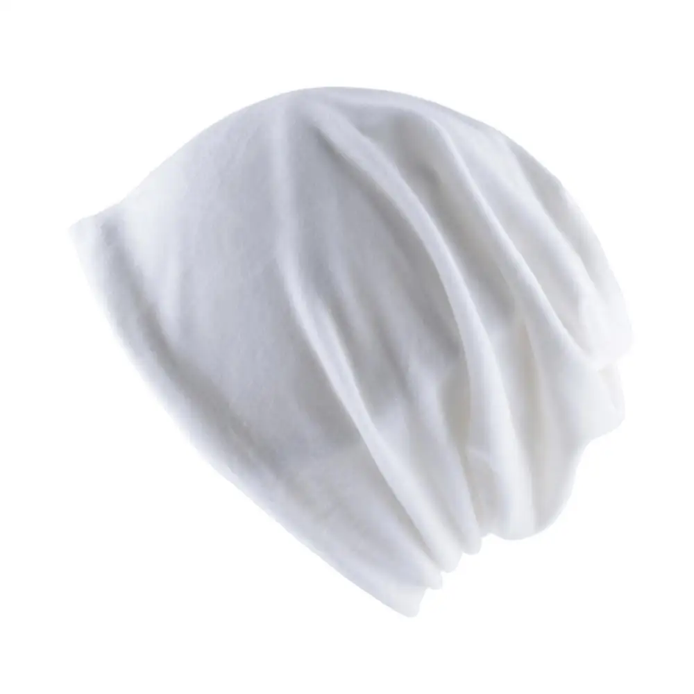 Образец женские зимние шапки бини фланелевые мягкие модные шапки Gorros для девочек простые цветные шапки повседневные Элегантные шапки - Цвет: Белый