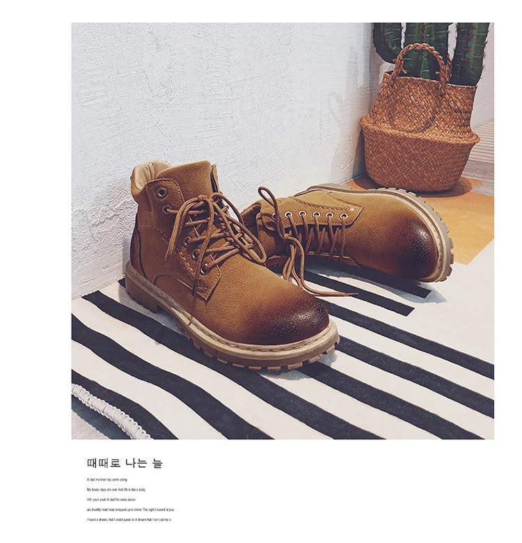 Winter Men Boots Classic Outdoor Ankle Boots Male Lace Up Anti-slip Booties Martin Shoes Vintage British Military Combat Boots