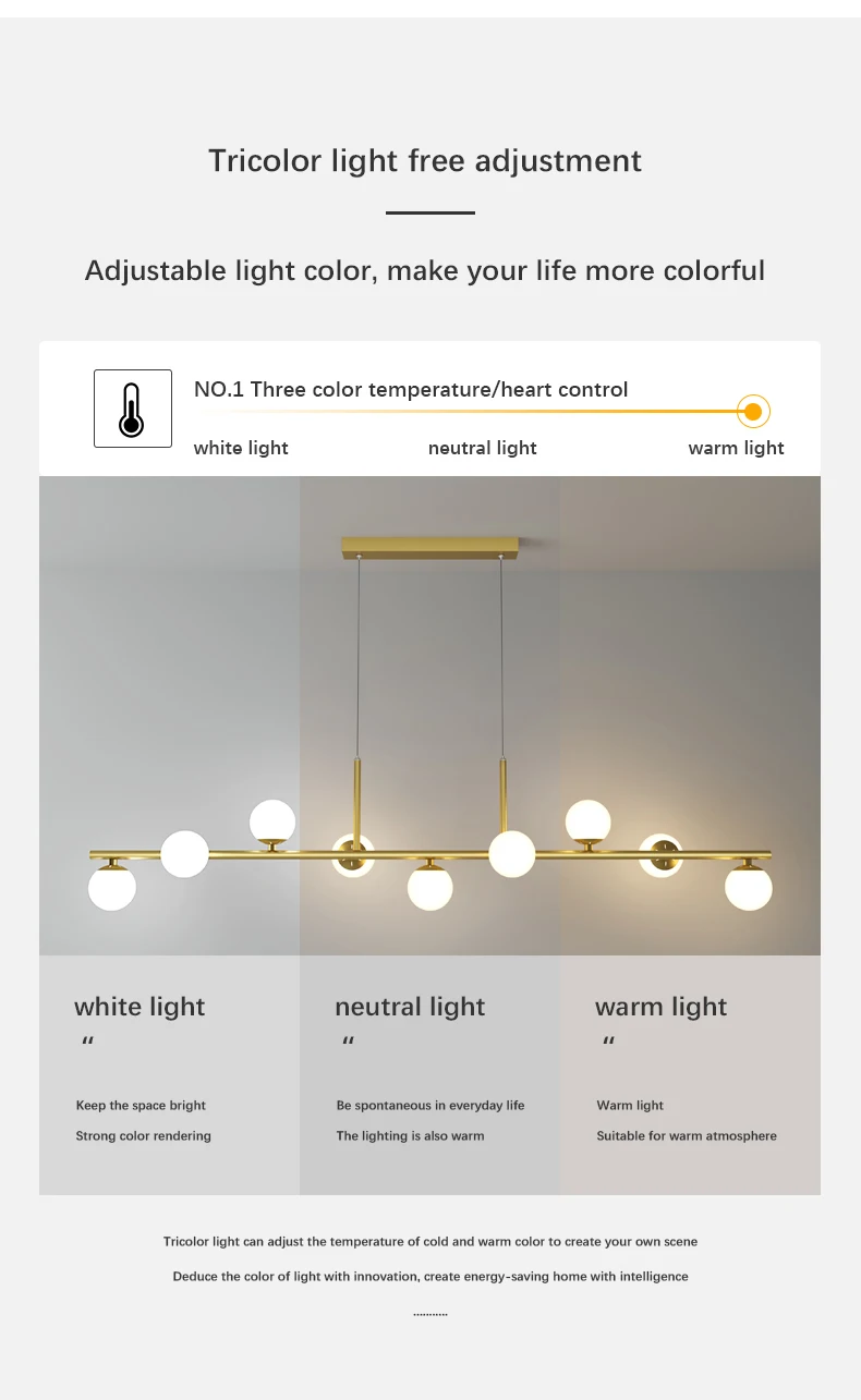 beaded chandelier Modern Led Chandelier For Living Room Dining Room Kitchen Bedroom Nordic Gold Led Pendant Lamp Glass Ball Hanging Ceiling Light modern crystal chandelier