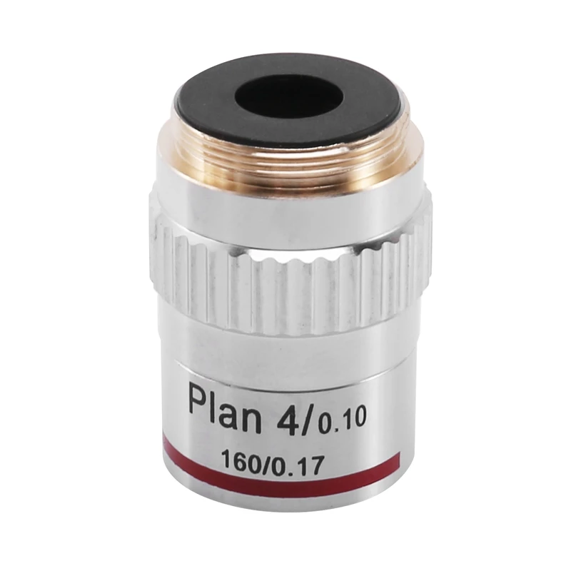 Microscope plan achromatic objective lens 4X biological metallurgical microscope objectives