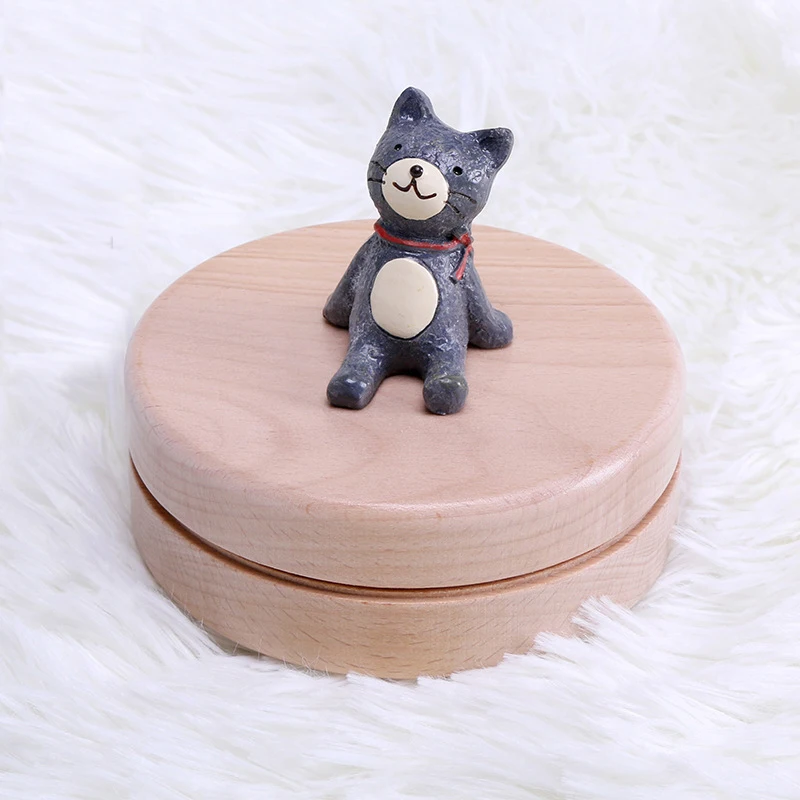 cat Бук детская коробка для хранения зубов девочка мальчик мультфильм животных молочные зубы пуповины Lanugo Keepsake Box Контейнер Детские сувениры подарки - Цвет: cat
