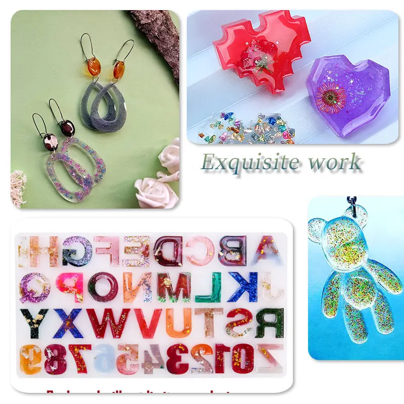 Epoxy resin and silicone mold jewelry making kit 