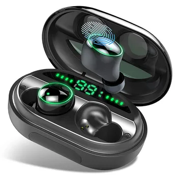 

C5S TWS bluetooth 5.0 Earphone Wireless Earbuds 3500mAh Power Bank Headset Smart Touch IPX8 Waterproof with Mic Stereo earphone