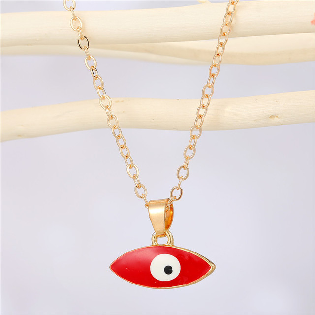 Turkish Evil Eye Pendant Choker Necklace Lucky Blue Evil Eyes Clavicle Chain Necklace Party Jewelry For Women Girls Gift