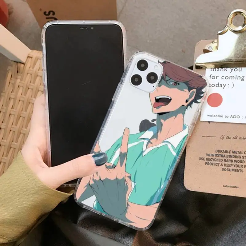 YNDFCNB Anime Haikyuu Oikawa Phone Case for iPhone 11 12 pro XS MAX 8 7 6 6S Plus X 5S SE 2020 XR cover