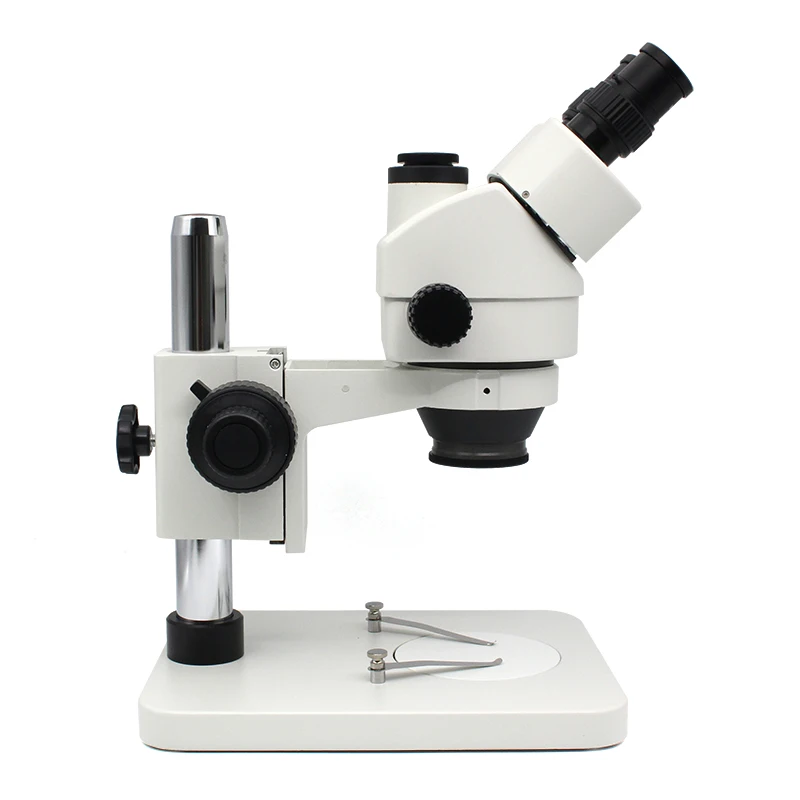 7X-45X Zoom Stereo Microscope Coarse Fine Focusing Industrial Microscope For PCB Soldering Phone Repair Trinocular Microscope