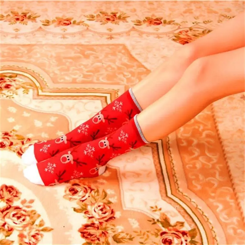 Description Picture 4 of itemChristmas Socks New Colorful Woman Cotton Happy Men's Crew Socks Harajuku Hip Hop Funny Cartoon Santa Claus Biscuits