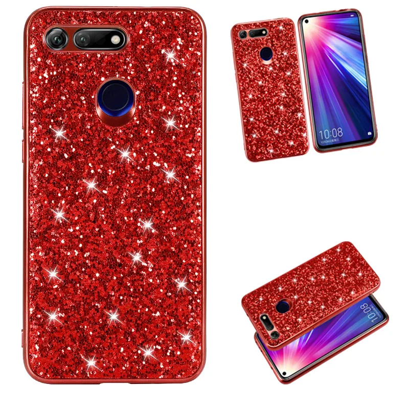 

HuaWei Honor View 20 Case luxury fashion Shiny Glitter diamond shockproof protection Back Cover For Honor View 20 V20 Phone Case