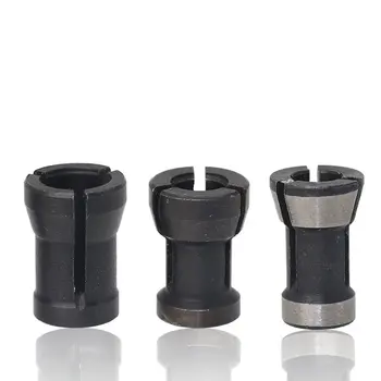 

3 Pcs 6/6.35/8mm Woodworking Milling Cutter Chuck Conversion Sleeve Small Collet Woodworking Accessories