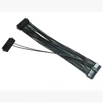

24Pin(20pin+4pin) Dual PSU ATX Power Supply Motherboard Adapter Cable 30cm for BTC