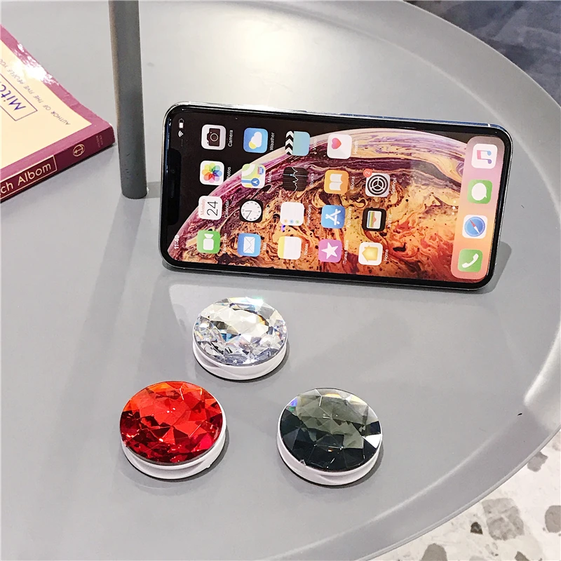 Разъем Bling Diamond кольцо-держатель для пальца кронштейн универсальный ручной держатель для телефона для IPhone huawei Air Bag сотовый кронштейн Стенд