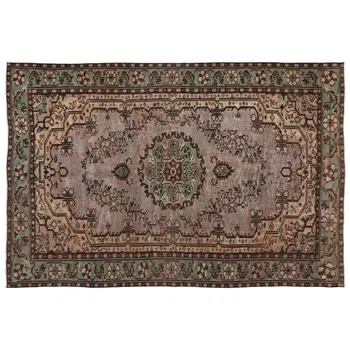 

Handmade Natural Vintage Turkish Area Rug 192x286 Cm-6'4''X9'5''