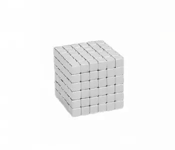 

216pcs square educational toy silver cube magnetic cube 5MM
