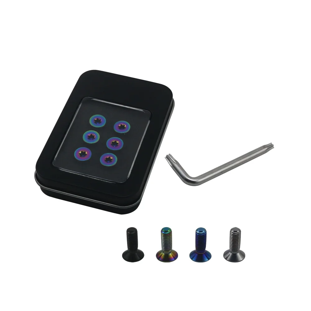 

6 шт. M5 * 15 болты рулевого колеса из титанового сплава