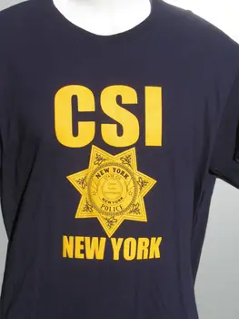 

CSI New York Crime Scene Investigator NY 2 sided navy T-Shirt size M new NWOTCool Casual pride t shirt men Unisex Fashion tshir