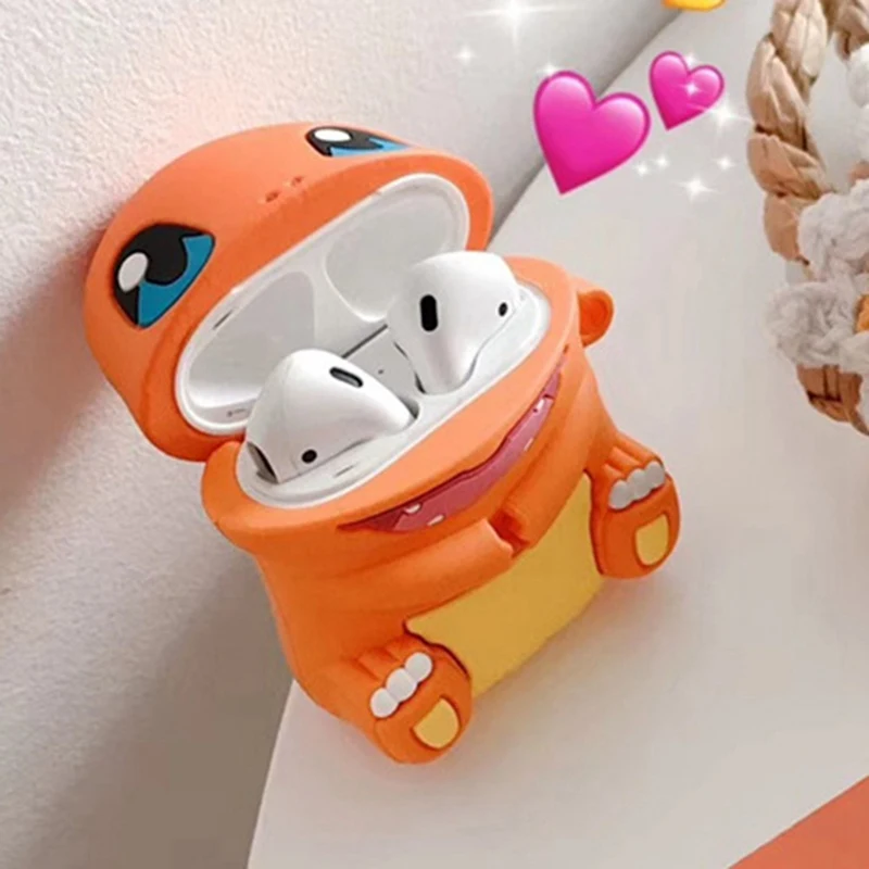 

Cute Cartoon Small Fire Dragon Minnie Soft Silicone Doll Case For Apple Airpods Case Wireless Bluetooth Earphone