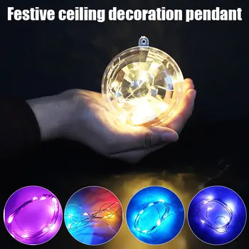 

Colorful Mirror Ball Party Christmas Ornament Decoration Light Ball for Christmas Home JA55