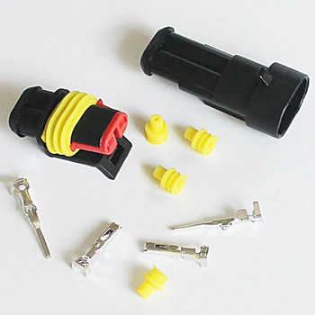 

2P Waterproof Auto Plug Nylon Socket Outlet Terminal Universal Round Car Flame Retardant Connector