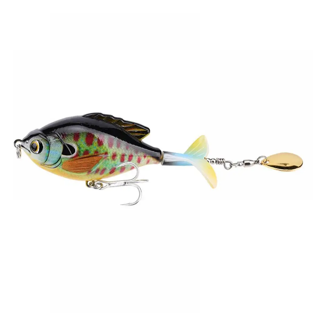 1Unit Whopper Popper 9.5Cm/16.9G Topwater Fishing Lure Artificial Bait Hard Plopper Soft 360 Rotating Tai Fishing Lure Wobblerr