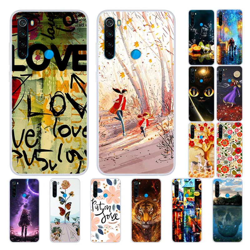 

For Xiaomi Redmi Note 8 case Ultra Slim Cartoon Soft Silicone Phone Case For Xiaomi Redmi 8A Redmi Note8 Pro Case Fundas Cover