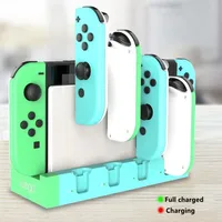 Przełącznik radość Con ładowarka do pada stojak dokujący uchwyt stacja dla Nintendo Switch NS Joy-Con gry zasilanie do ładowania 6