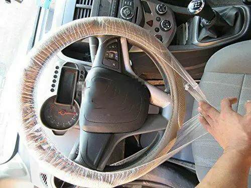 100 шт./компл. Универсальный Одноразовые Пластик рулевое колесо крышка авто Пластик Материал Автомобильное рулевое колесо крышка