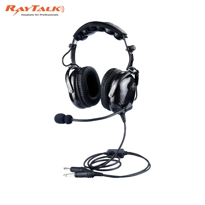 Гарнитура пилота AviationHeadset из углеродного волокна удобные амбушюры микрофон с