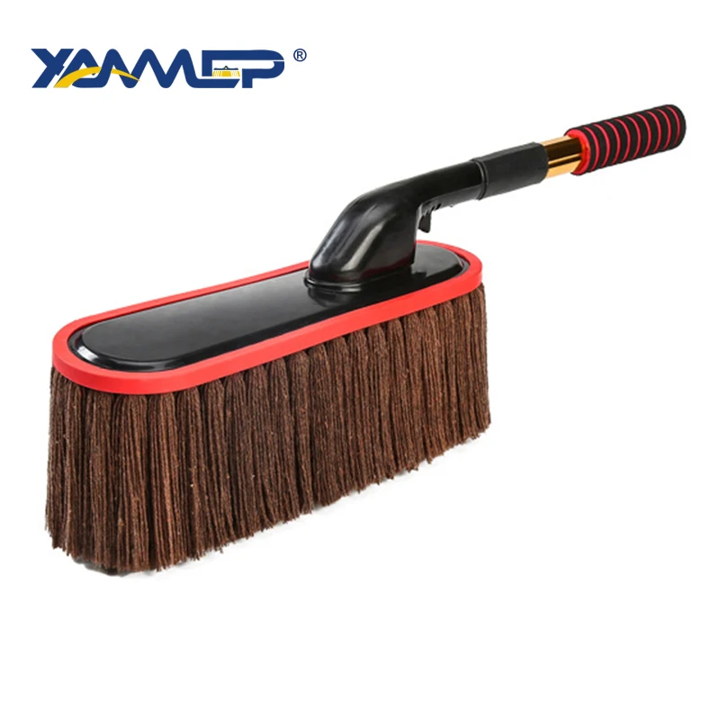 Car Wash Brush Dust Removal Brush Fibre Broom Rotating Mop Telescoping Long Handle Car Cleaning Tools Car Accessories Xammep