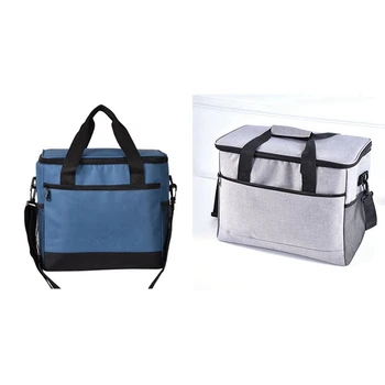 

Practical 1 Pcs 16.7L Thicken Folding Lunch Bag Cooler Bag 1 Pcs 30L Cooler Bag Folding Insulation Portable Ice Bags