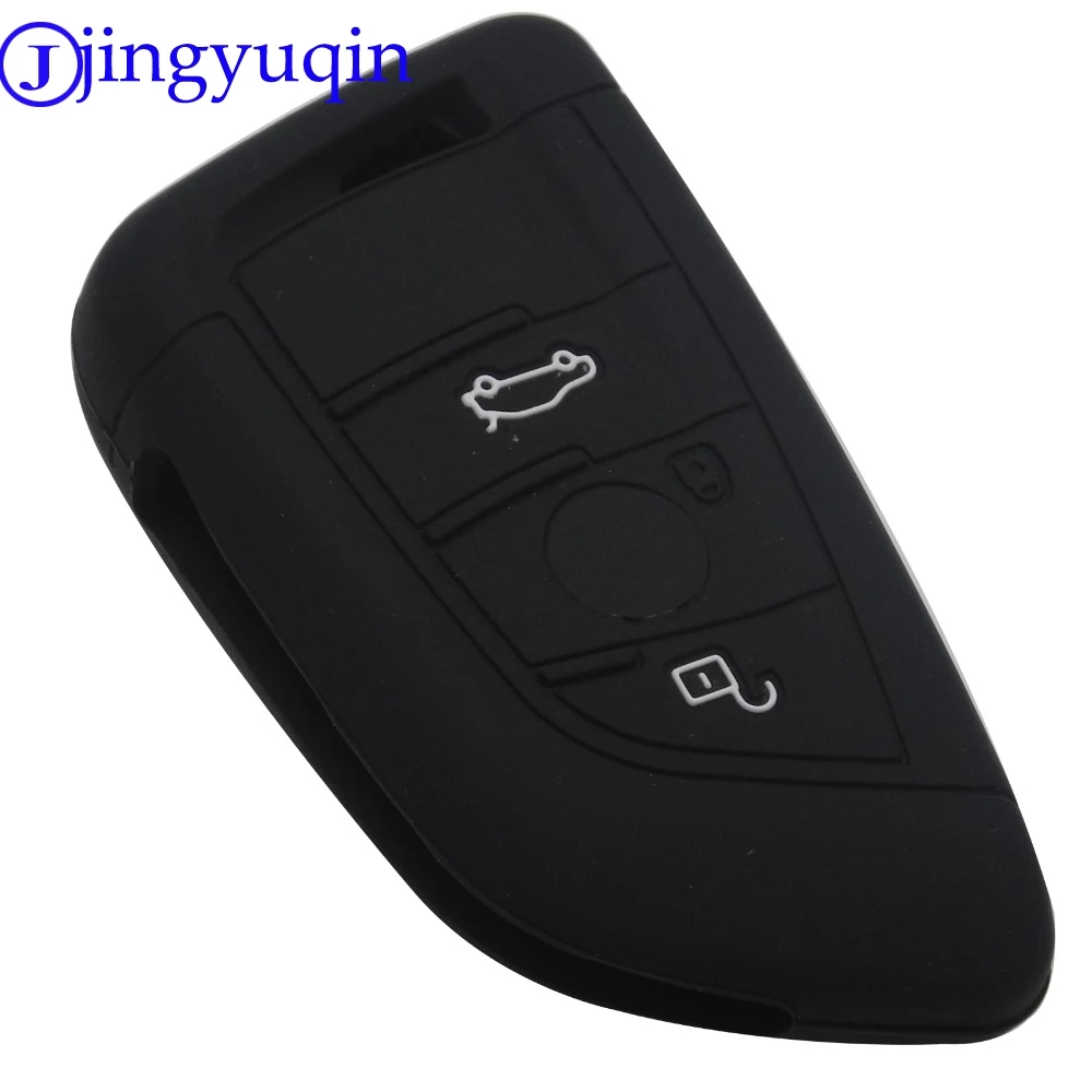 Новый силиконовый чехол для ключа jingyuqin 2 кнопки BMW 1 5 Series 218i X1 F48 X5 X6 F15 умный