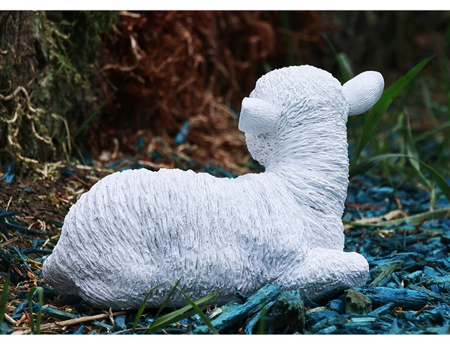 Statua Agnello Pasquale In Resina - 10 Cm, Decorazione Religiosa - Foto 7