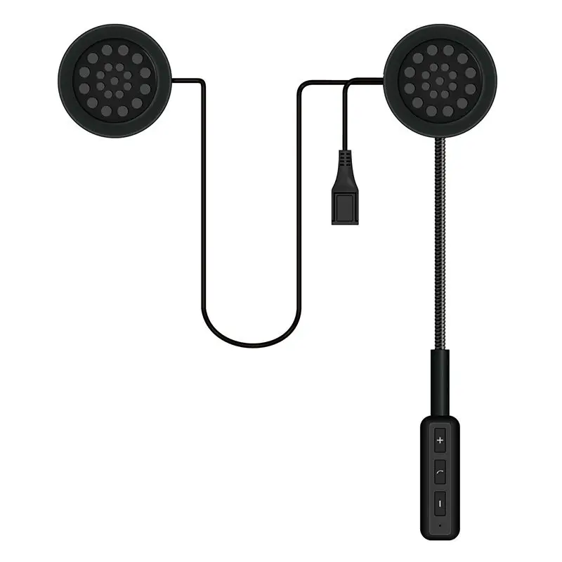Мотоциклетный шлем Беспроводная гарнитура Bluetooth 5,0 Hands Free вызов наушники Мото шлем говорящий домофон наушники с микрофоном - Цвет: A