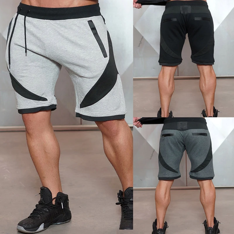 Men Cotton Short Pants Jogger Fitness 